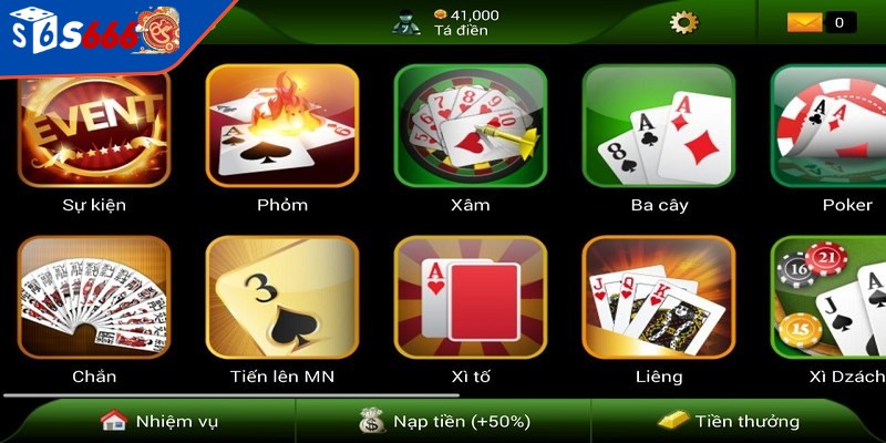 Tổng hợp các tính năng nổi bật của game đánh bài online